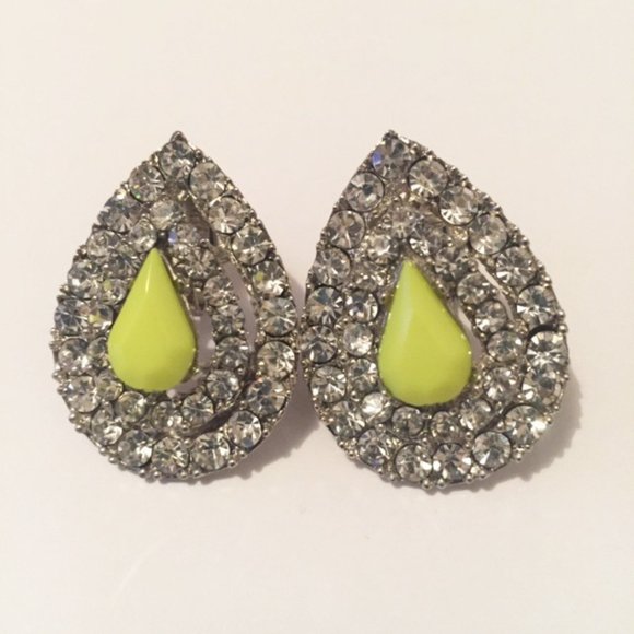 Deco Neon Color Tear Drop Clip On - Picture 1 of 2